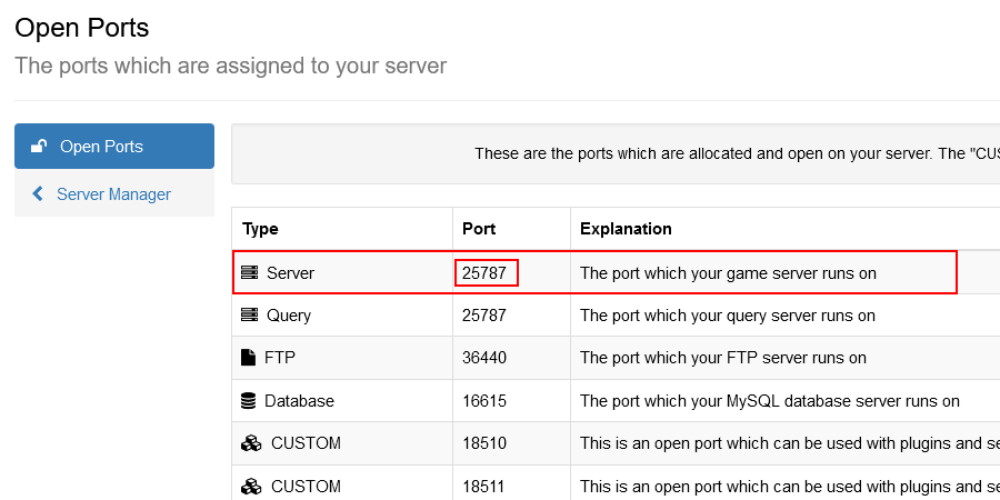 Take The Port Labeled Server