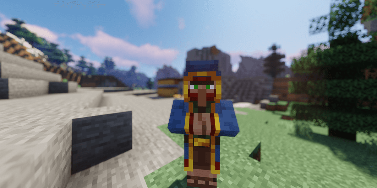 Minecraft Screenshot of Wandering Traders